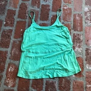 CAbi Large tank top green turquoise